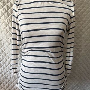 White House Black Market Striped Long Sleeve Tee